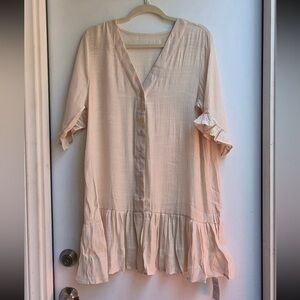 CUPSHE COVER UP COLOR LIGHT BEIGE SIZE ONE.
BRAND NEW WITH TAGS!!